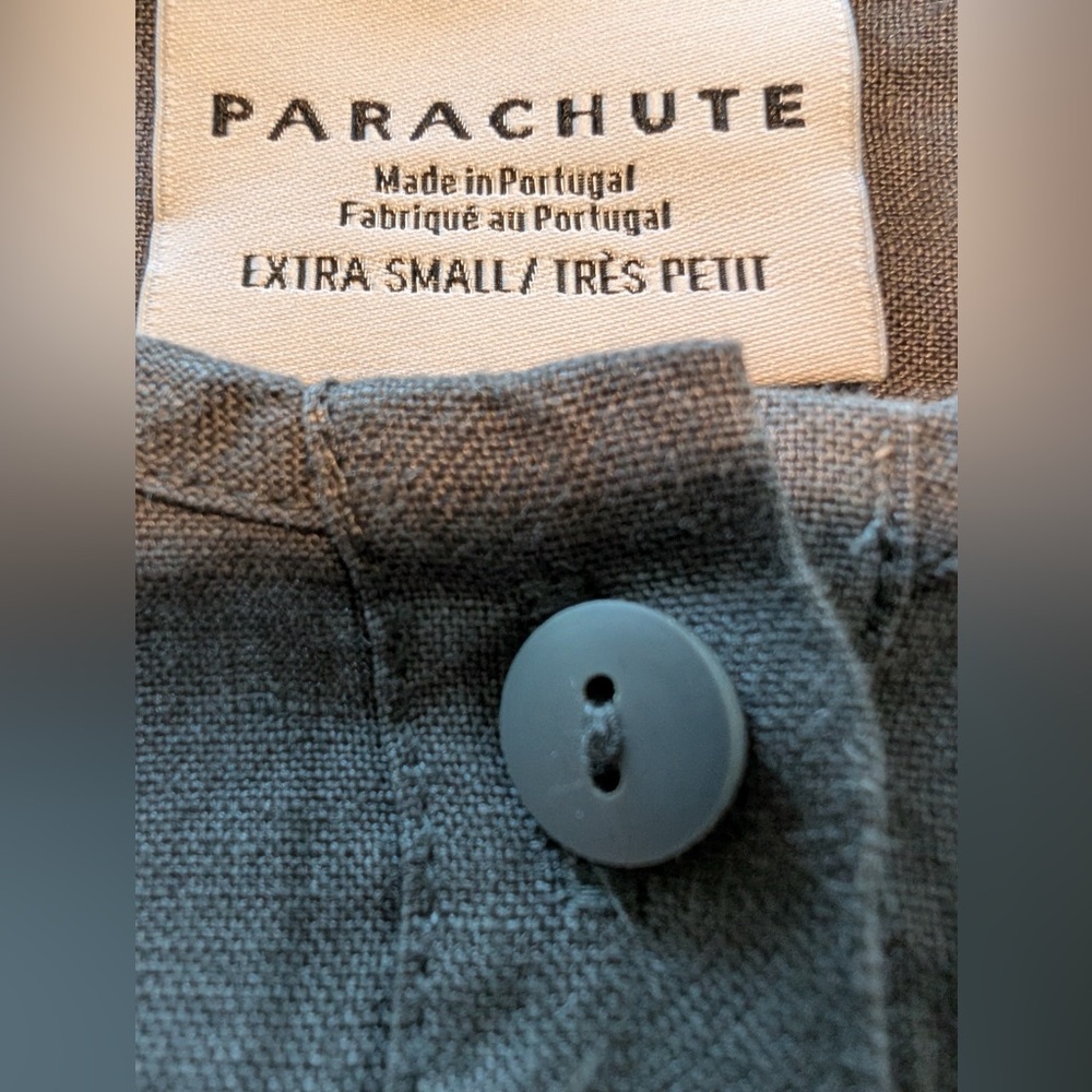 Parachute 100% Linen Sleep Shirt Coal Gray Size XS - Picture 5 of 9